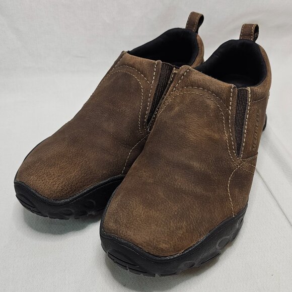 Merrell Olmec Deepwood Leather Cushioned Slip-On Brown Shoes Men’s Size 9 Merrell Men main image 2